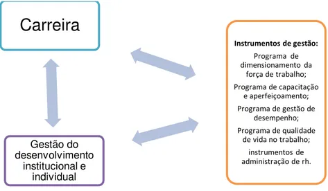 Figura 2: As relações da carreira com a gestão de recursos humanos 