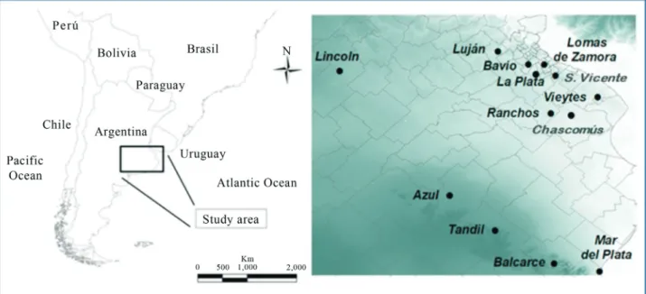 Figure 1 - A geographic reference map providing basic geo-information of the study area.