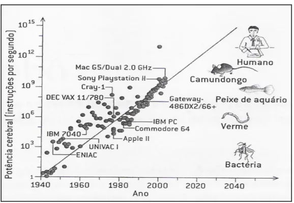 Gráfico 2  –  Estimativa de força bruta computacional (1940-2040) 