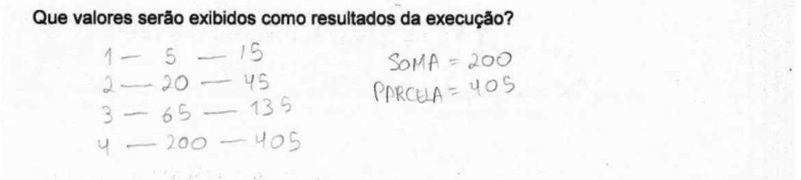 Figura 9 ± Protocolo ± simulação de algoritmo  ±  primeira experimentação 