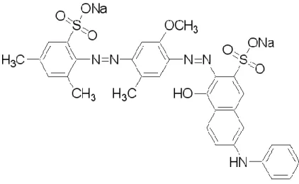 Figura 1. Estrutura Molecular do Corante Acid Orange 7  Fonte: Sigma-Aldrich Chemical Company, Inc  4.3