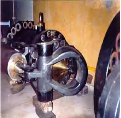 Figura 10 - Bico injetor e defletor da Turbina Pelton.