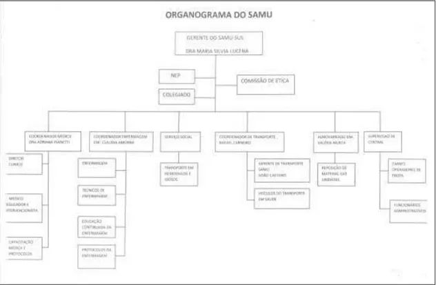 FIGURA 8  – Organograma do Samu 