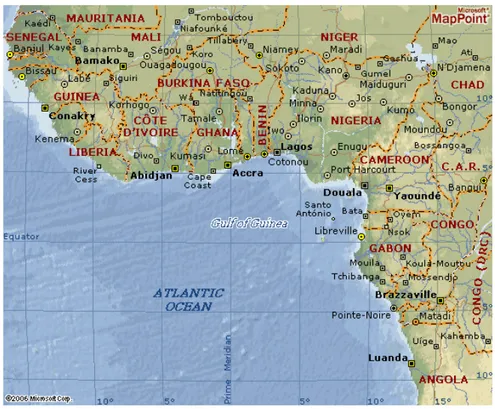 Figure 2: The Gulf of Guinea 152