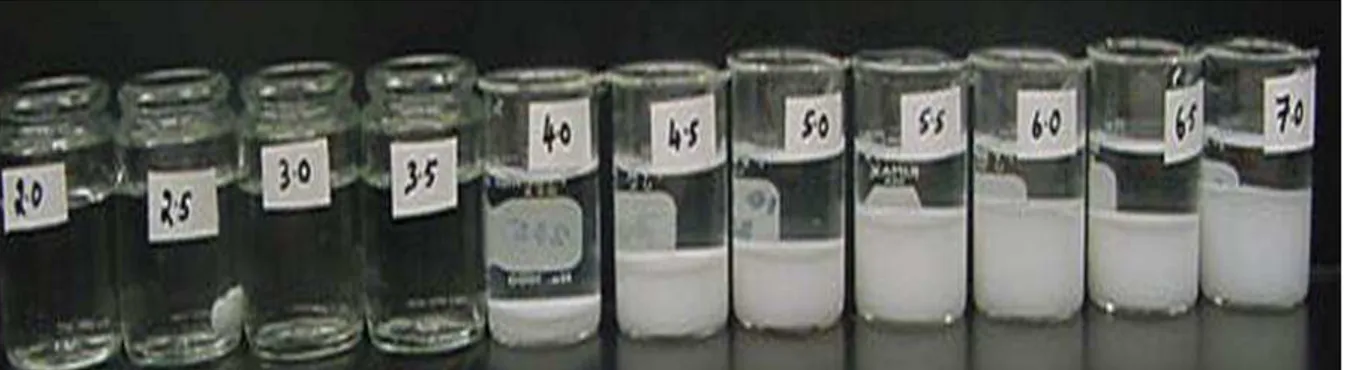 Figura  3  –  Solubilidade  do  fitato  em  pH  de  2,0  a  7,0  na  presença  de  Ca  em  concentração  similar  ao  encontrado  no  trato  gastrintestinal  dos  animais  (Fonte: 