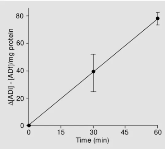 Figure 5. Ectoadenosine deami- nase activity. Adenosine  deami-nase w as determined as  de-scribed in M aterial and M ethods.