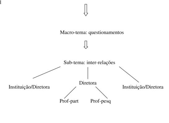 Figura 3: A estrutura do fenômeno Instituição/Diretora    Diretora 