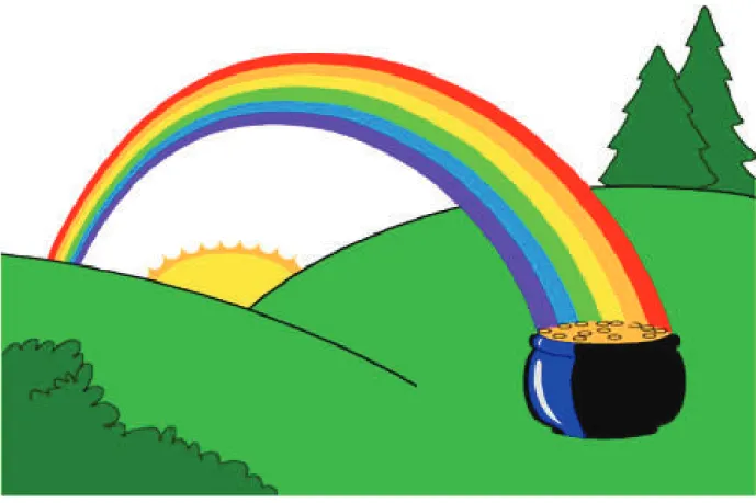 Figura 7: ouro no final do arco íris 