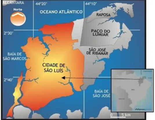 Figura 2.3 – Mapa da cidade de São Luís 