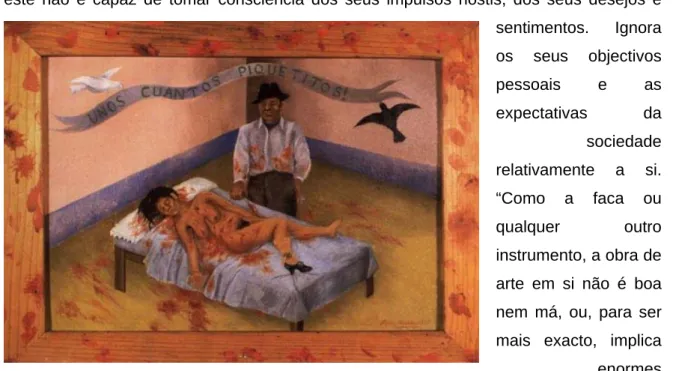 Figura 5: Frida Kahlo: Uns Quantos Golpes, 1935