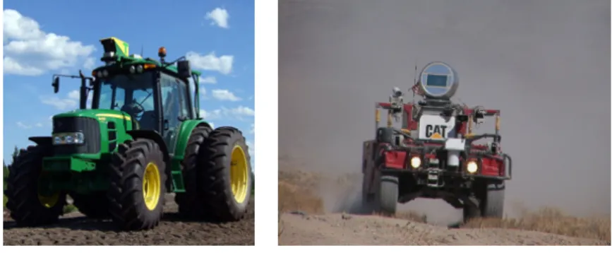 Figura 3.2: Robˆ o Tractor e Robˆ o SandStorm