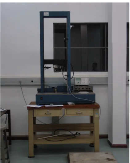 FIGURA 5 - Máquina universal de ensaios eletromecânica   para medir a pressão dos brincos