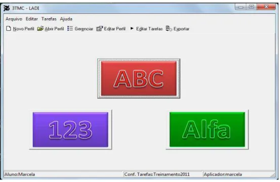 Figura 3. Interface do programa sem nenhum usuário carregado 