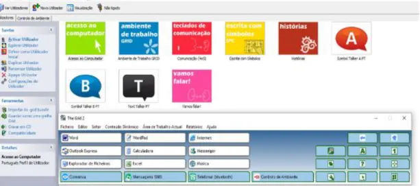 Figura 3. Controlo do Computador e ambiente 