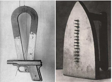Figura 8 . Man Ray, “Compasso”, 1920 e Figura 9. Man Ray, “Presente” 1921 