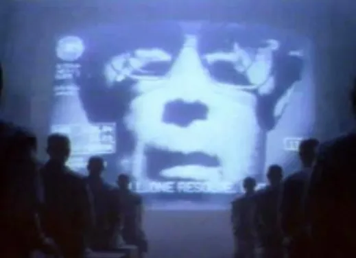 Figura 10 - Spot televisivo da Macintosh  realizado por Ridley Scott 1984 