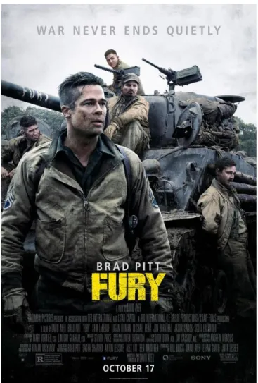 Figura 3 - Cartaz promocional ao filme “Fury” (2014) 3