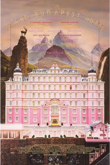 Figura 4 - Cartaz de promoção divulgativa ao filme “The Grand Budapest Hotel” 4