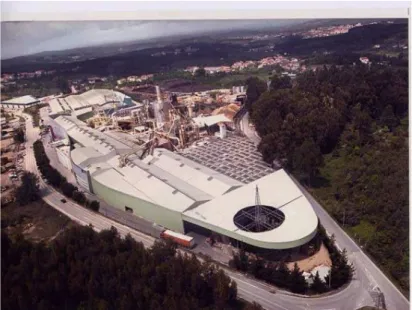 Figura 1 – Foto aérea da Sona Industria, Unidade industrial em Oliveira do Hospital.