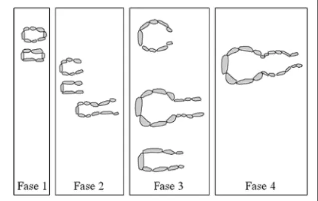 Fig. 4   Modelo evolutivo das soluções arquitectónicas usado por  Manuel Heleno.