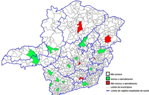 FIGURA 7  – Localização dos Hospitais de Referência. 