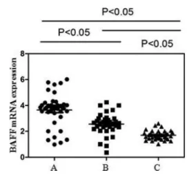 Figure 2. Representative ﬂ uorescence-activated cell sorting dot plots of each experimental group