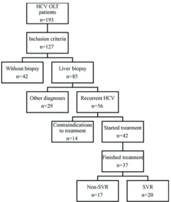 Figure 1. Algorithm of patient selection and treatment outcome.