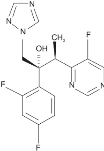 Figure 1. Chemical structure of voriconazole.