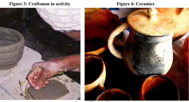 Figure 3: Craftsman in activity  Figure 4: Ceramics 
