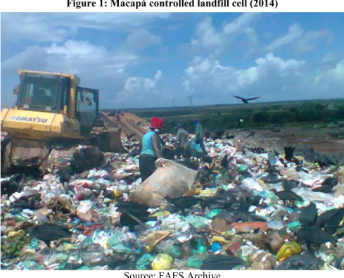 Figure 1: Macapá controlled landfill cell (2014) 