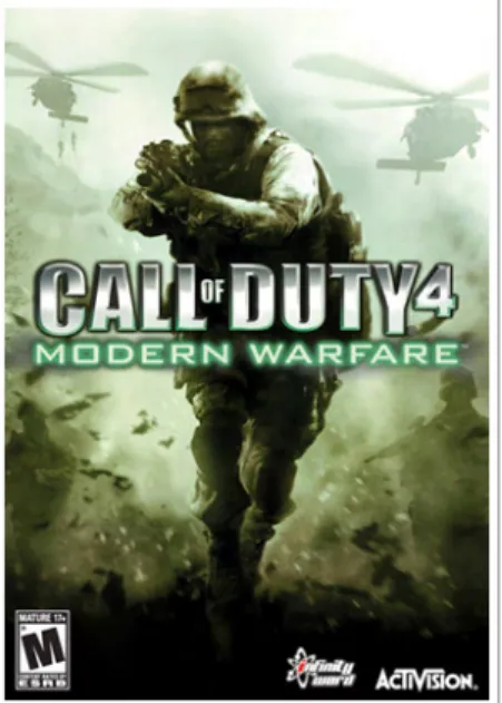 Figure 8 ‐ Call of Duty 4: Modern Warfare game cover [retrieved from: 