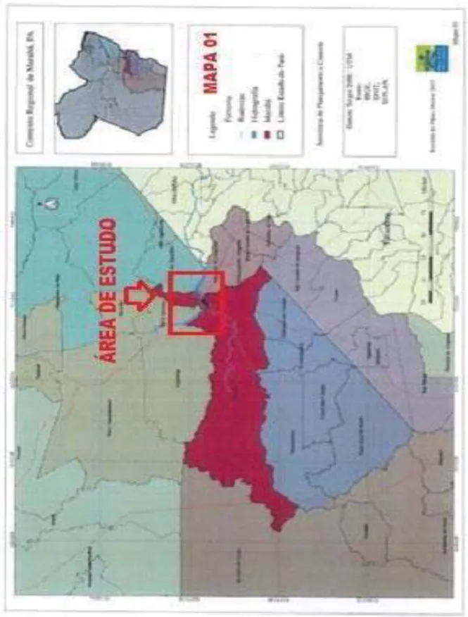 Figura 4. Contexto regional de Marabá - PA (Fonte DENIT/IBGE/SEPLAN). 