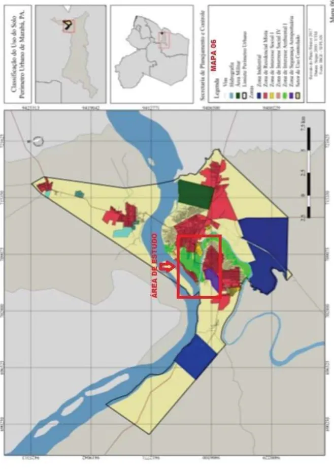 Figura 7. Classificação do uso do solo, perímetro urbano de Marabá - PA (Fonte DENIT/IBGE/SEPLAN)