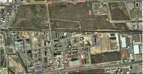 Figura 5.1. Imagem com a localização da fábrica actual 