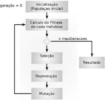 Figura 9 – Estrutura de um algoritmo genético 