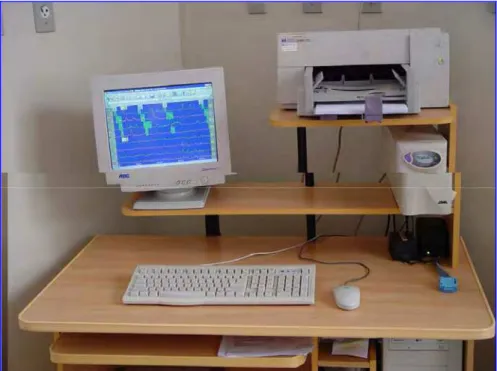 Figura 4. Microcomputador utilizado para registro gráfico e armazenamento dos  exames