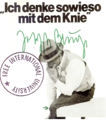 Figura 7 - Ich denke sowieso mit dem Knie – Joseph Beuys - 1977  