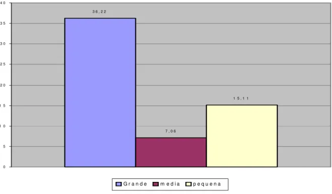 Figura 8. Lucro (expresso em porcentagem) para os três empreendimentos analisados 