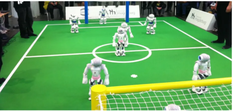 Figure 2.5: A Standard Platform League game example.
