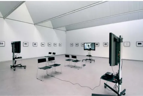 FIG. 2 - 1984 and beyond (2005-2007) by Gerard Byrne (1969). Video-installation. Dimensions: variable