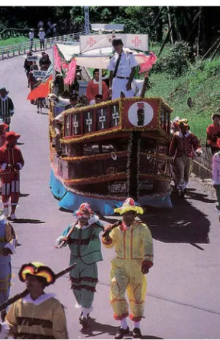 FIG. 3 – The annual Namban festival (matsuri) parade on Tanegashima island off the coast of Kyushu