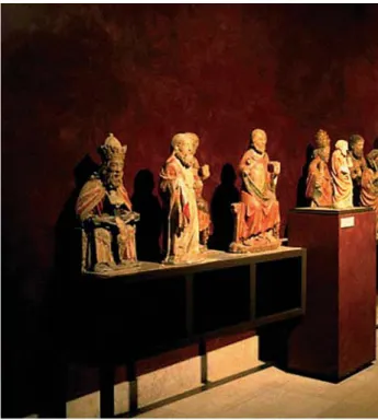 FIG. 12 - MNAA, Piso 3, Exposição de Escultura Portuguesa, perspectiva da Galeria, quadra medieval, 1994-2009