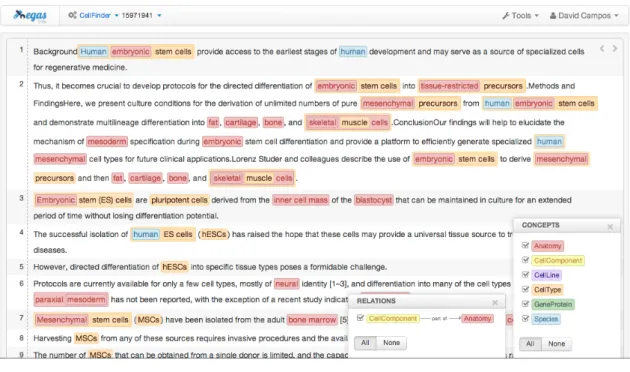 Figure 2.9: Egas entity annotation example. (from [34])