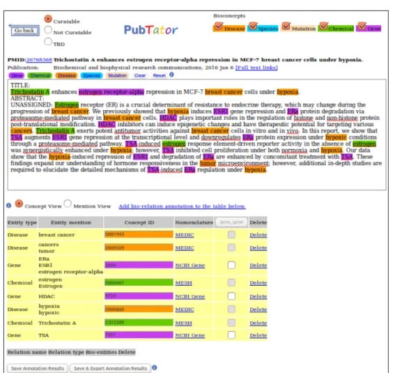 Figure 2.12: PubTator annotation example.