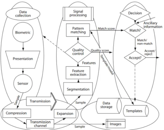 Figure 2.16: Generic biometric system. [81].