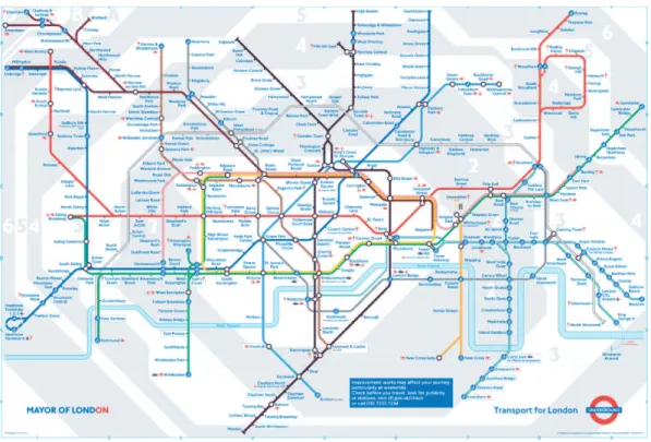 Figure 1.2: The ’official’ map of the London Underground.