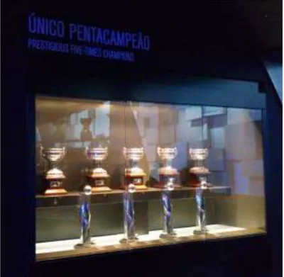 Figura 9 A conquista do pentacampeonato no Museu  do FC Porto (fotografia de autor)