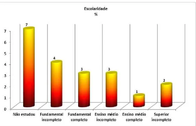 Gráfico 3  –  Escolaridade das mães presas 
