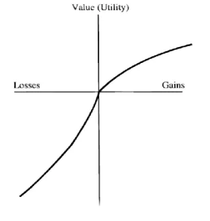 Figure 1- Prospect theory value function 