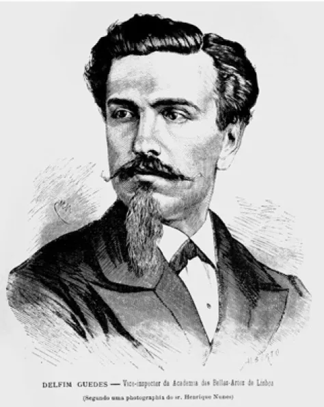 Fig. 4 – Delfim Guedes (O Occidente,  1 de Dezembro de 1878)